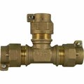 A Y Mcdonald 3/4 In. CTS Polyethylene Pipe Brass Tee 74760-22 3/4